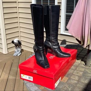 Anne Klein AKMEAD tall black boots size 7
